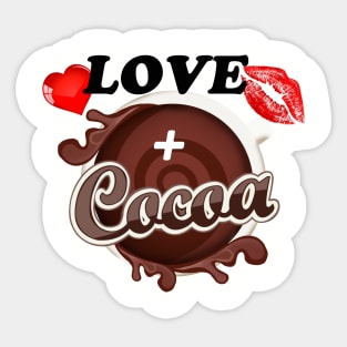 LOVE AND COCOA Sticker